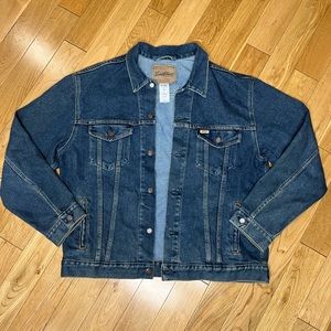 Levi Strauss & Co Signature Classic Trucker Denim Blue Jean Jacket Men's Size XL